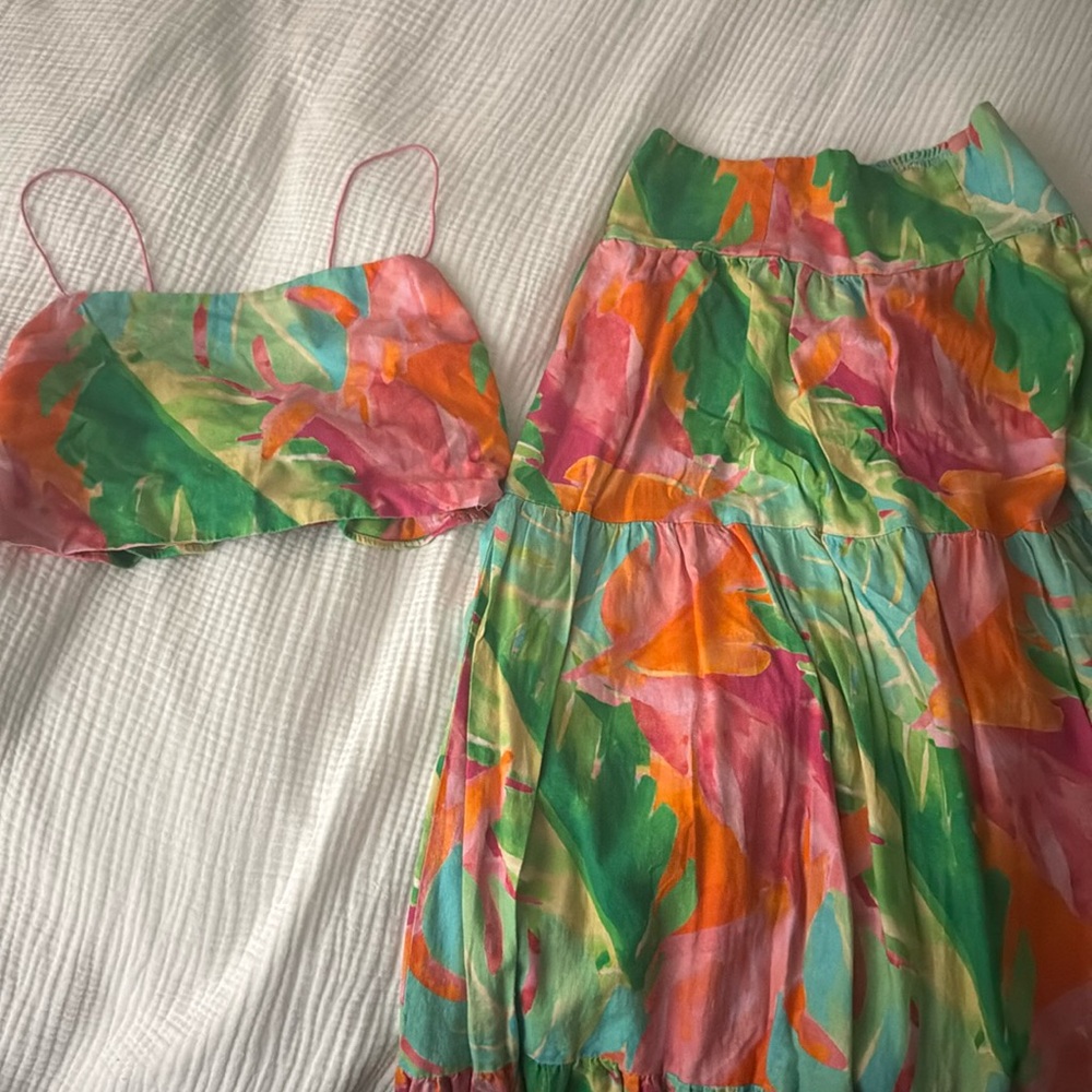 Show me your mu mu Tropic palms Tula Skirt and Top